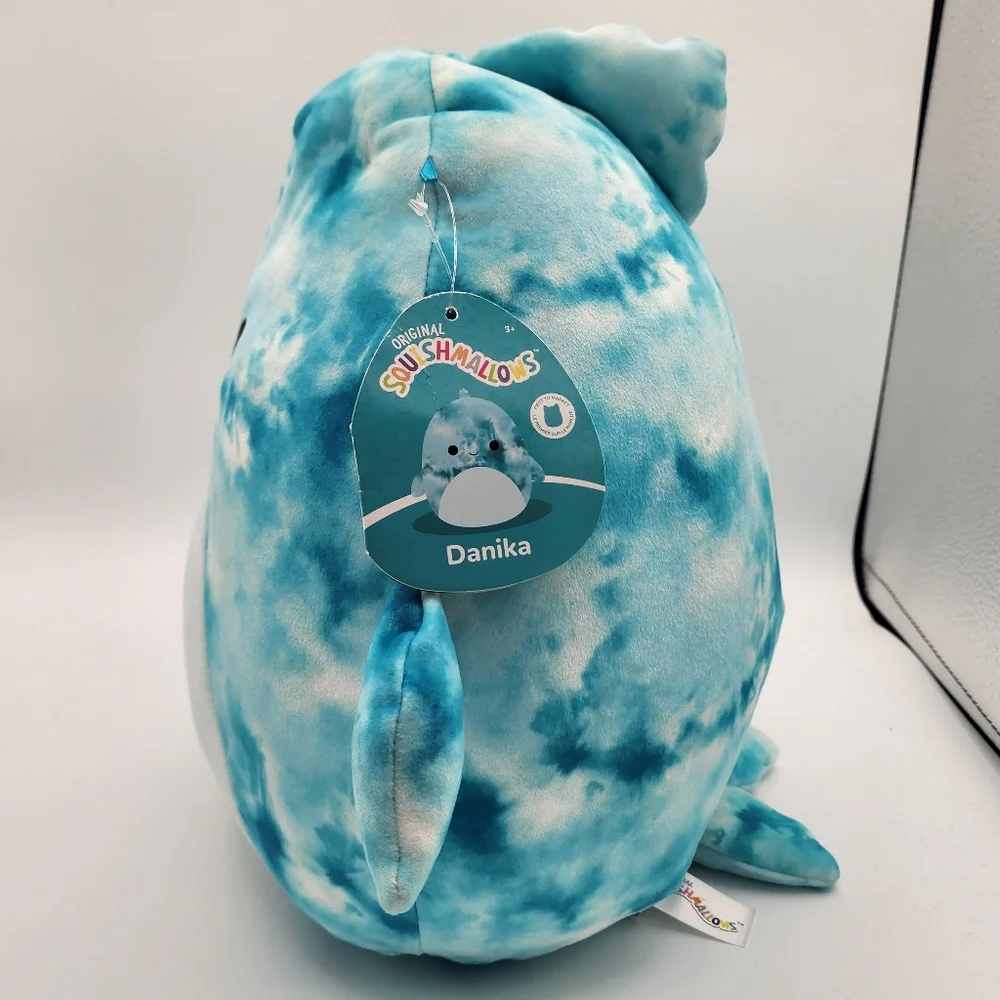 NWT Squishmallows Danika Tie Dye Dolphin 12